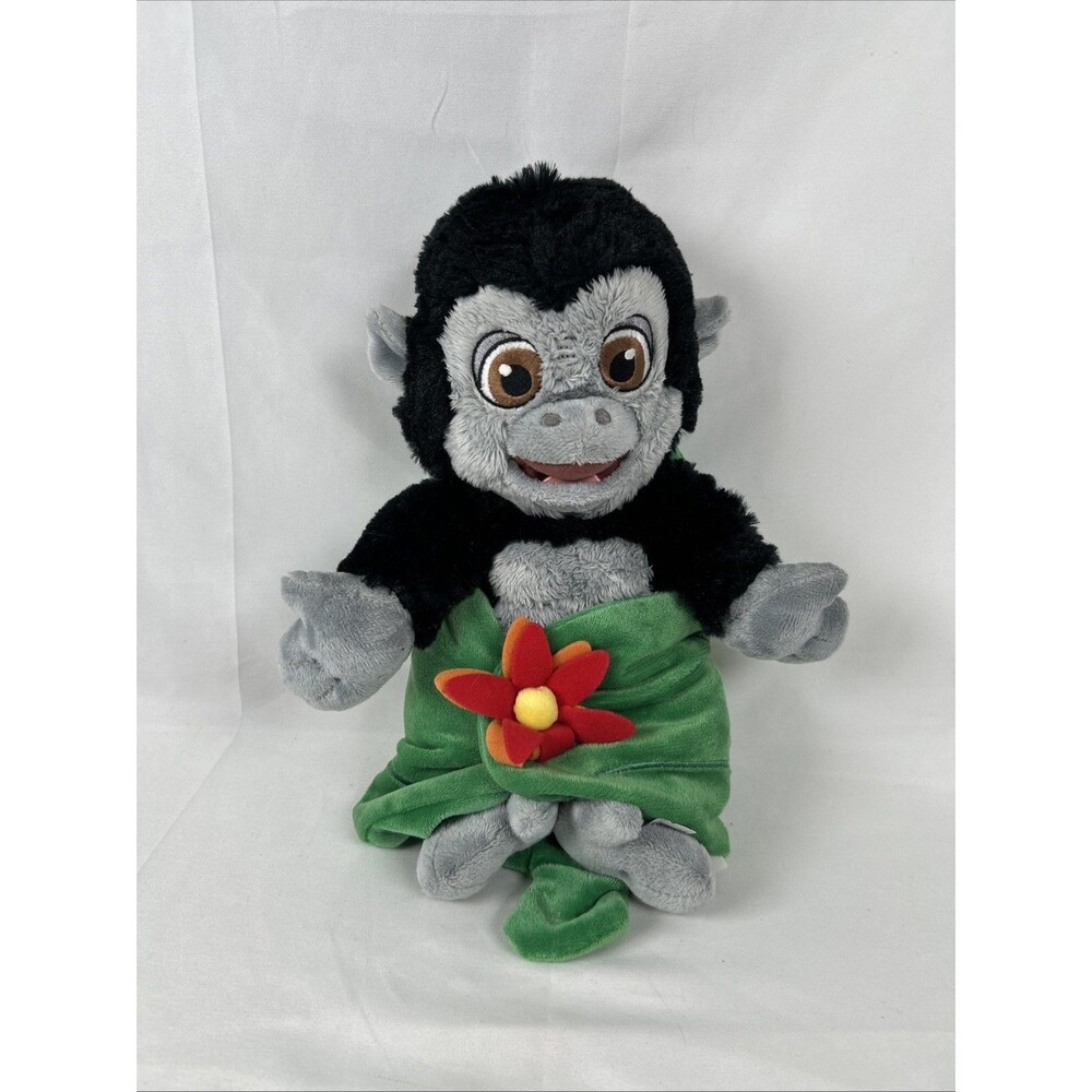Disney Parks 12" Soft Plush Baby Gorilla Tarzan Terk w/ Leaf Blanket New